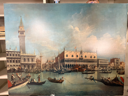 The Molo, Venice, from the Bacino di San Marco Print Painting 37.5x48.5”