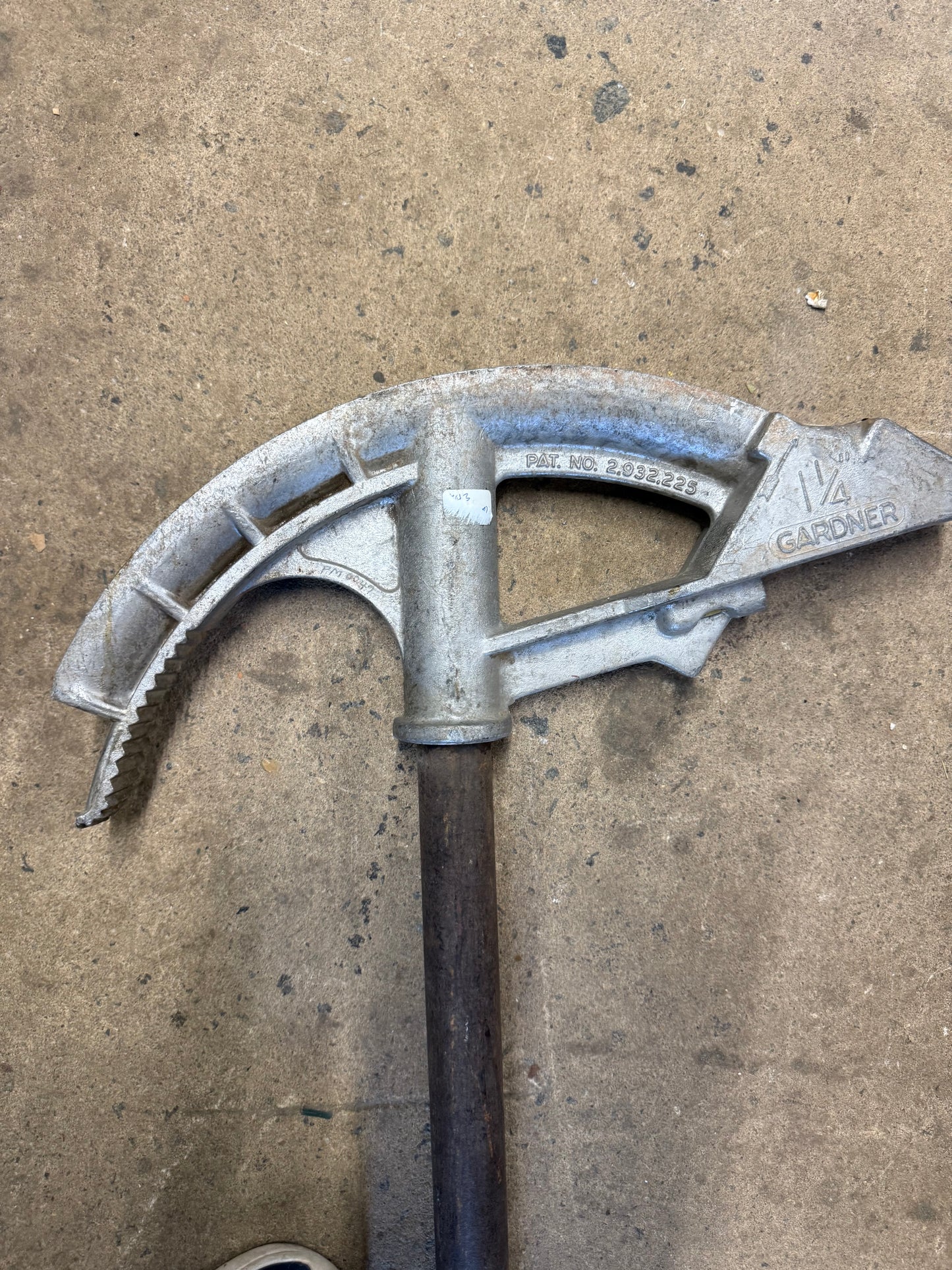Gardner 933 Aluminum Pipe Conduit Bender Head 1-1/4in