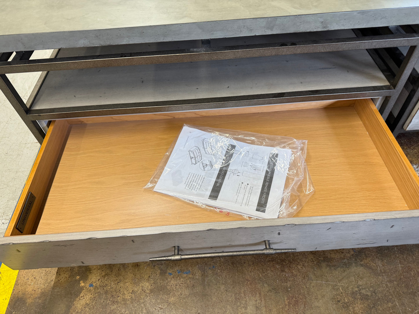 Pair of Universal Coffee Tables with Drawers Garrison Cocktail Table