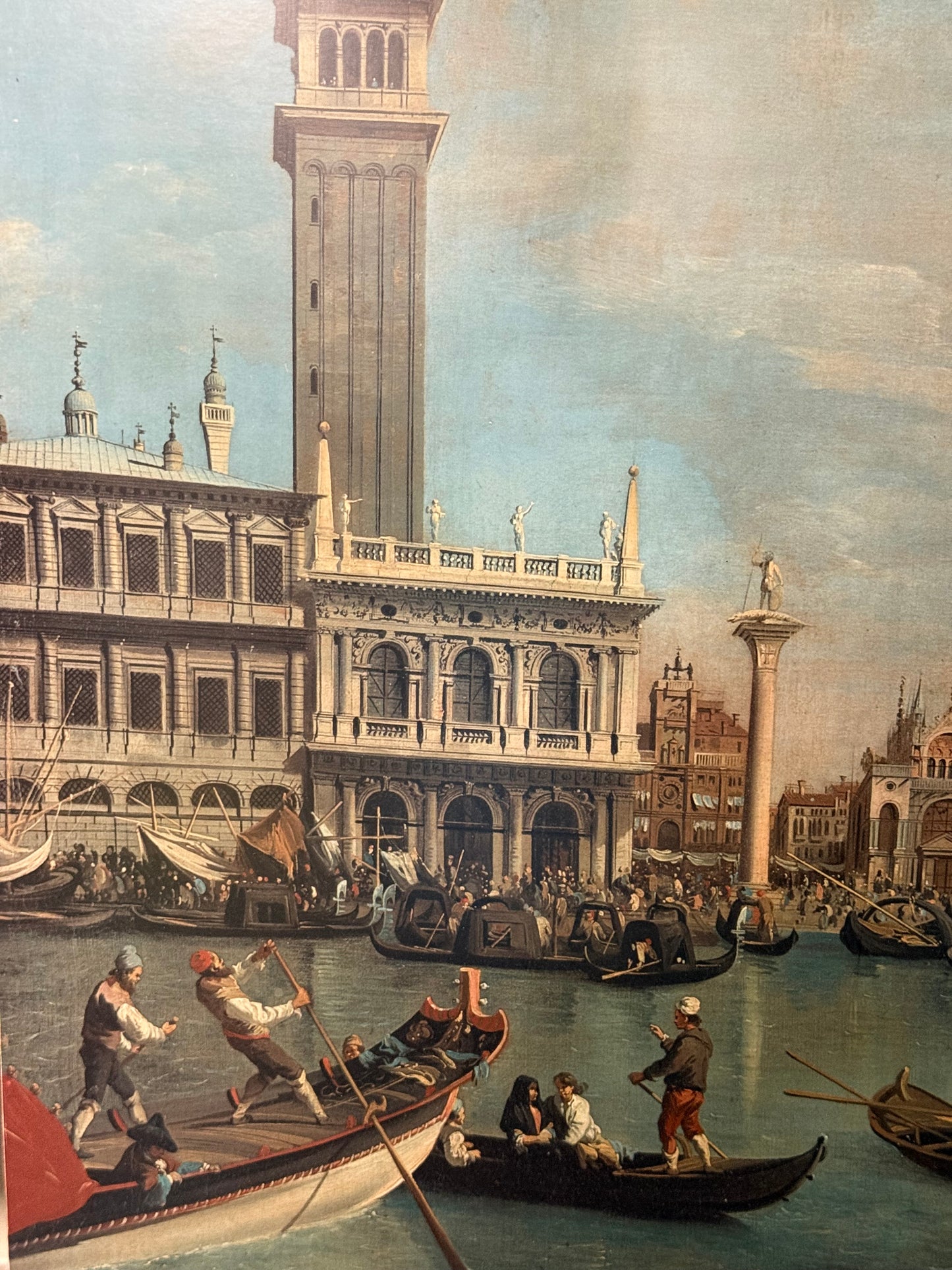 The Molo, Venice, from the Bacino di San Marco Print Painting 37.5x48.5”