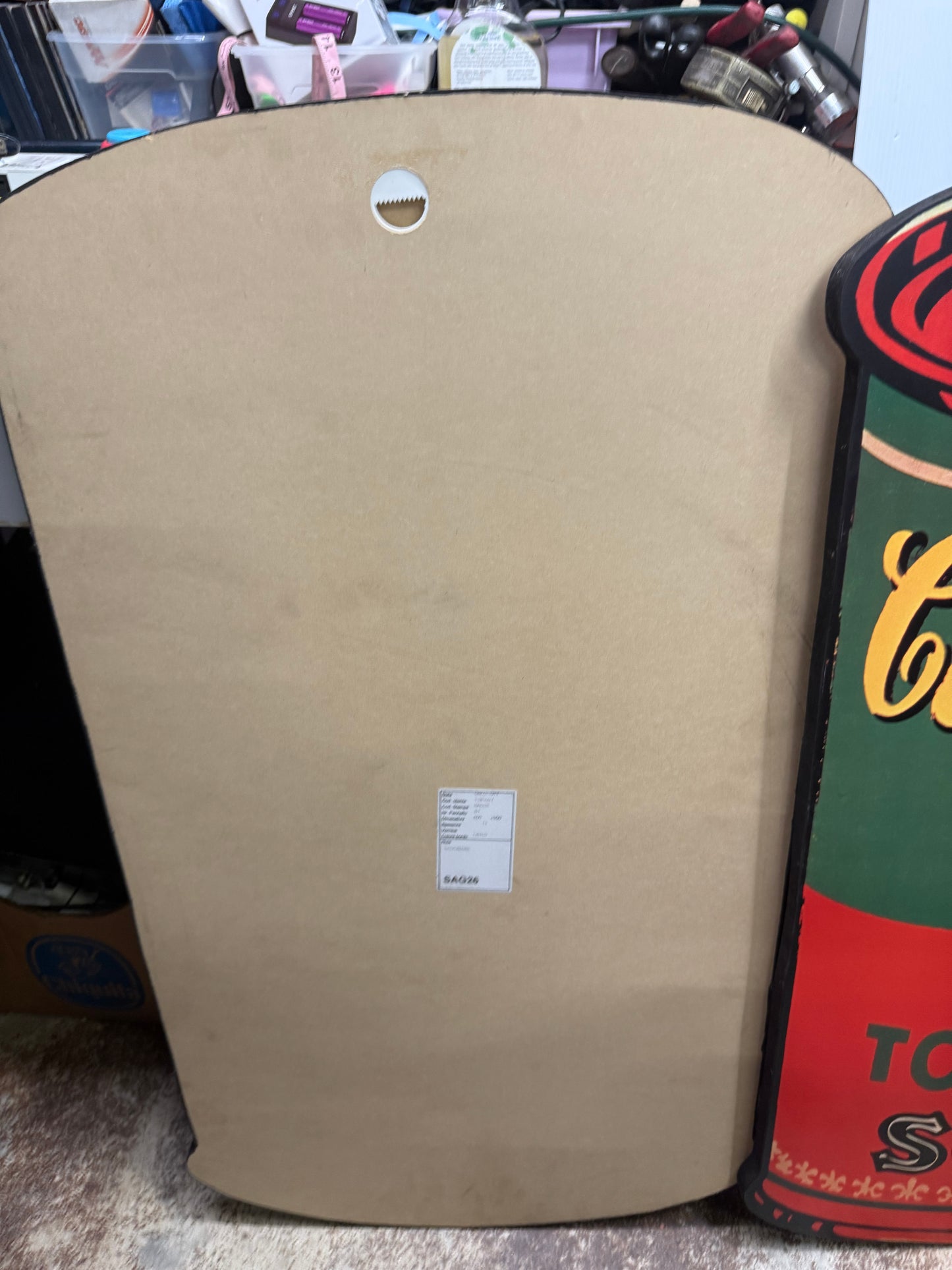 Pair Campbell Tomato Soup Wooden Wall Signs 20”x35”x1”