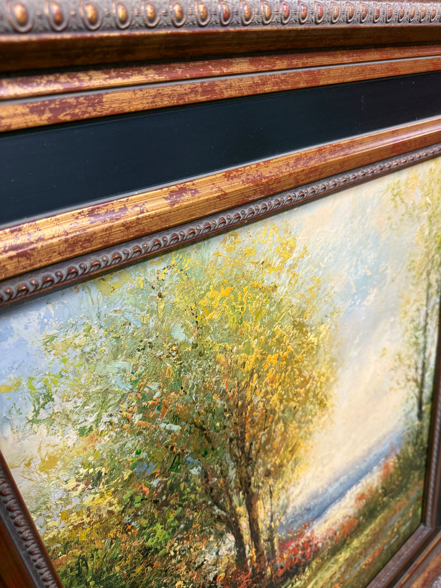 Original Vintage Framed Oil Painting by Florence Heller Size 30” X 34”