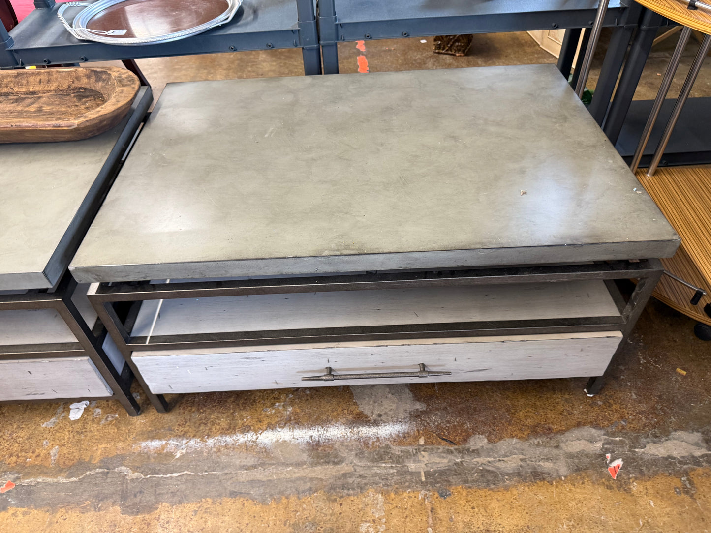 Pair of Universal Coffee Tables with Drawers Garrison Cocktail Table