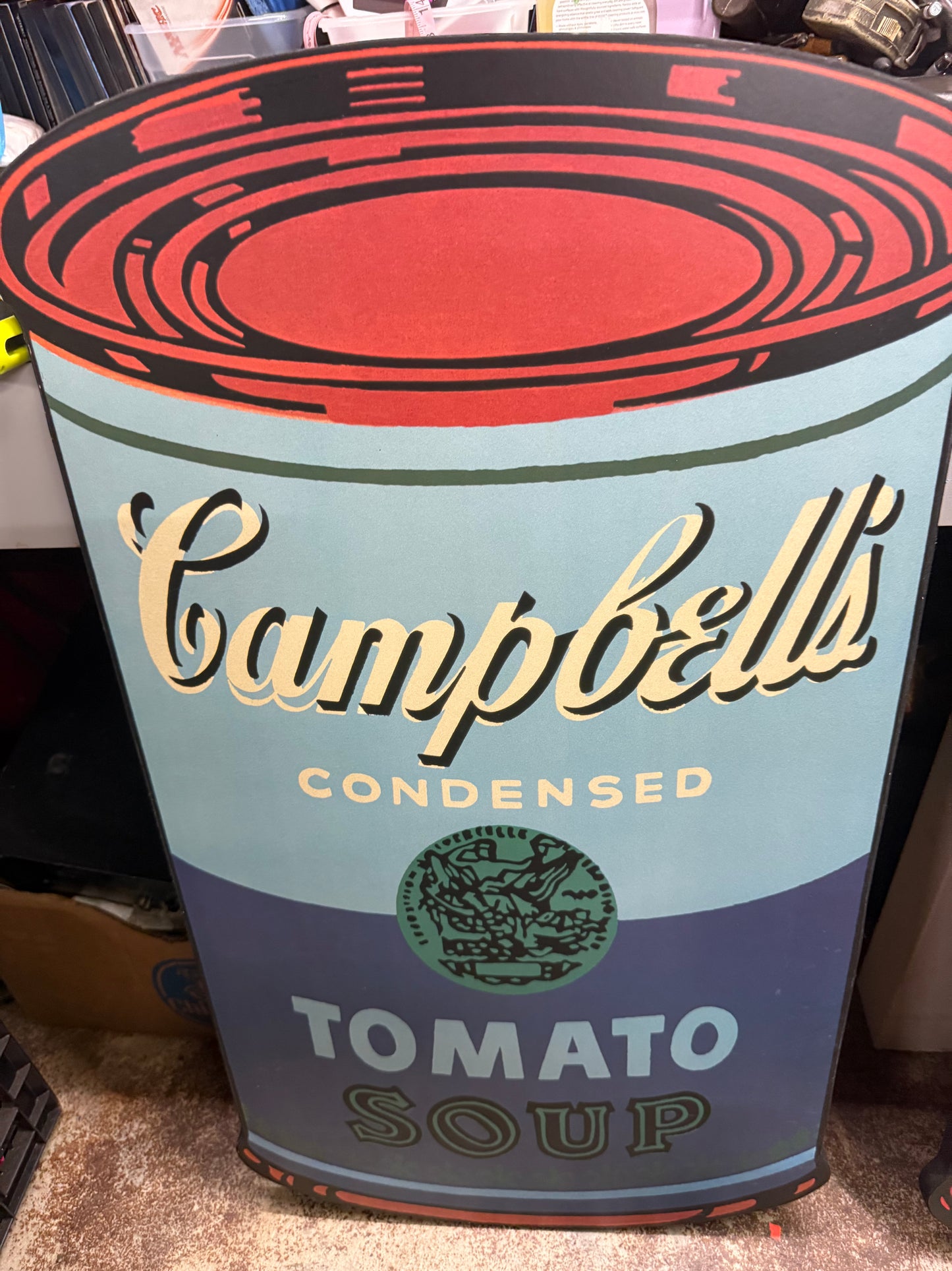 Pair Campbell Tomato Soup Wooden Wall Signs 20”x35”x1”
