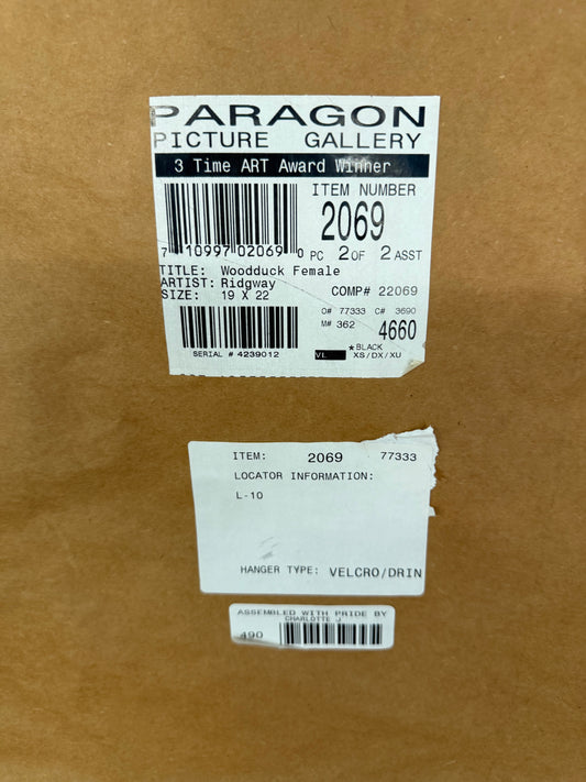 Pair of Woodduck Male & Female 19x22 Ridgway