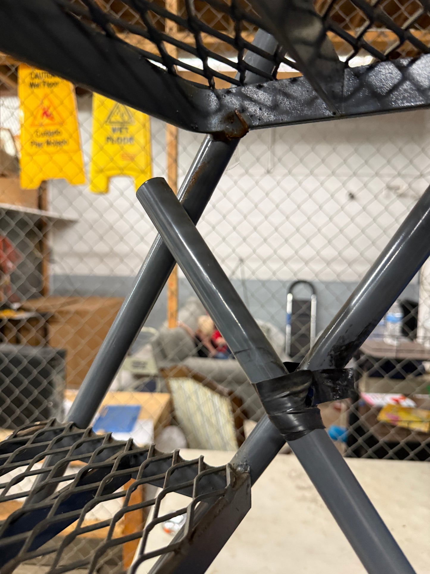 12 Step Safety Rolling Ladder 9’+