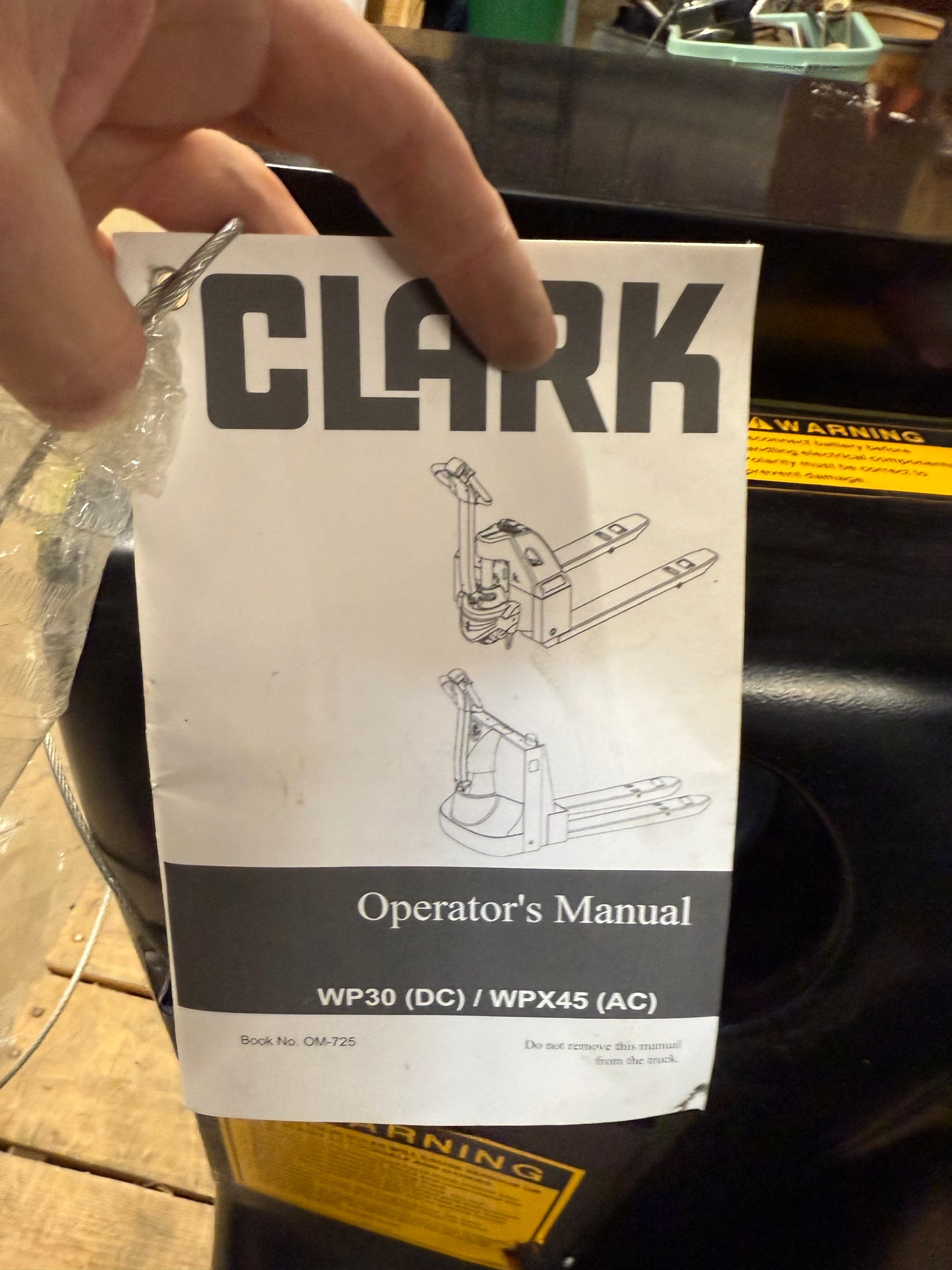 CLARK WPX45 Electric Pallet Jack Fork Lift (Needs Replacement Batteries)