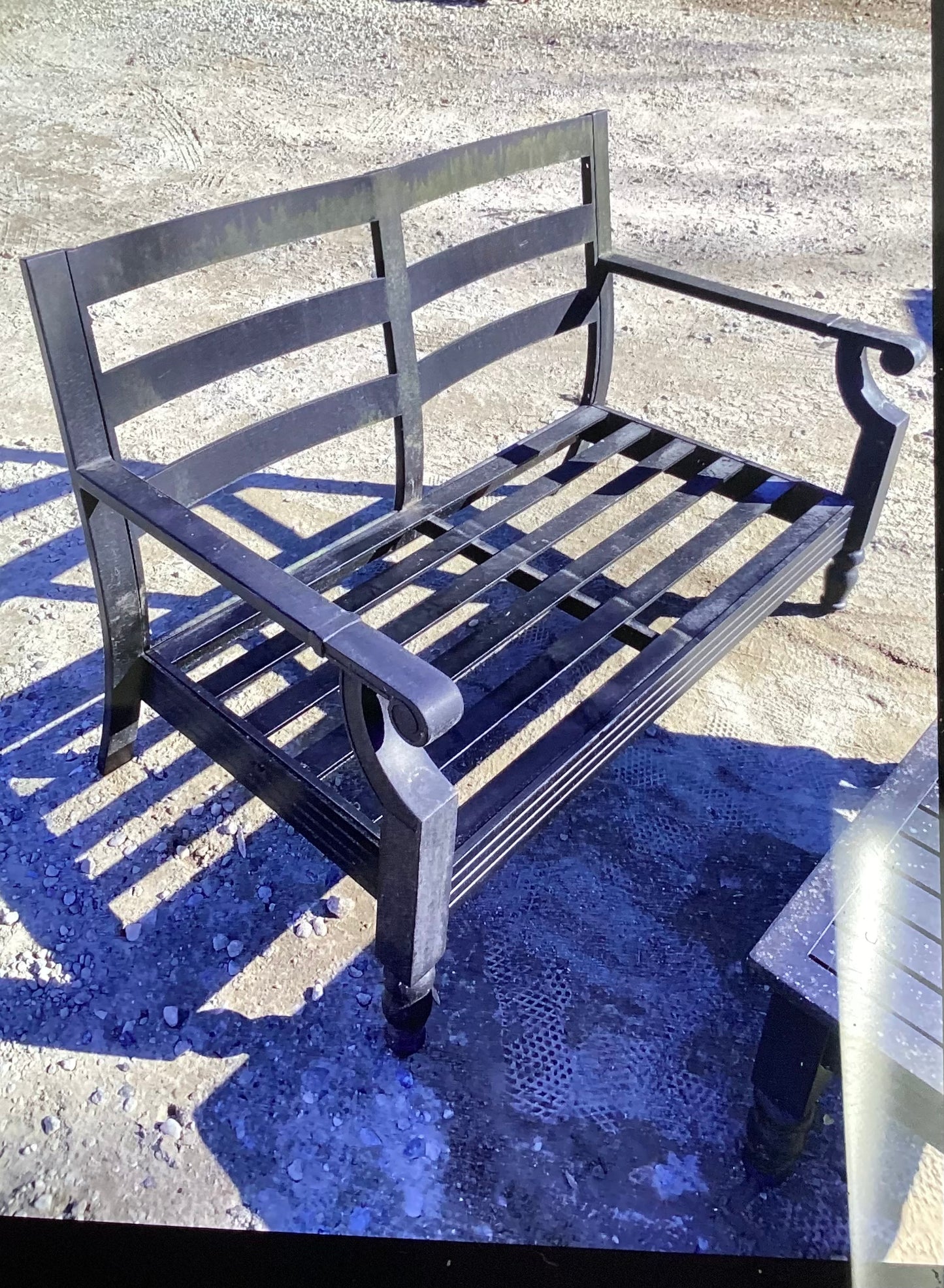 Outdoor Loveseat, Two Chairs & Table, Aluminum, RR