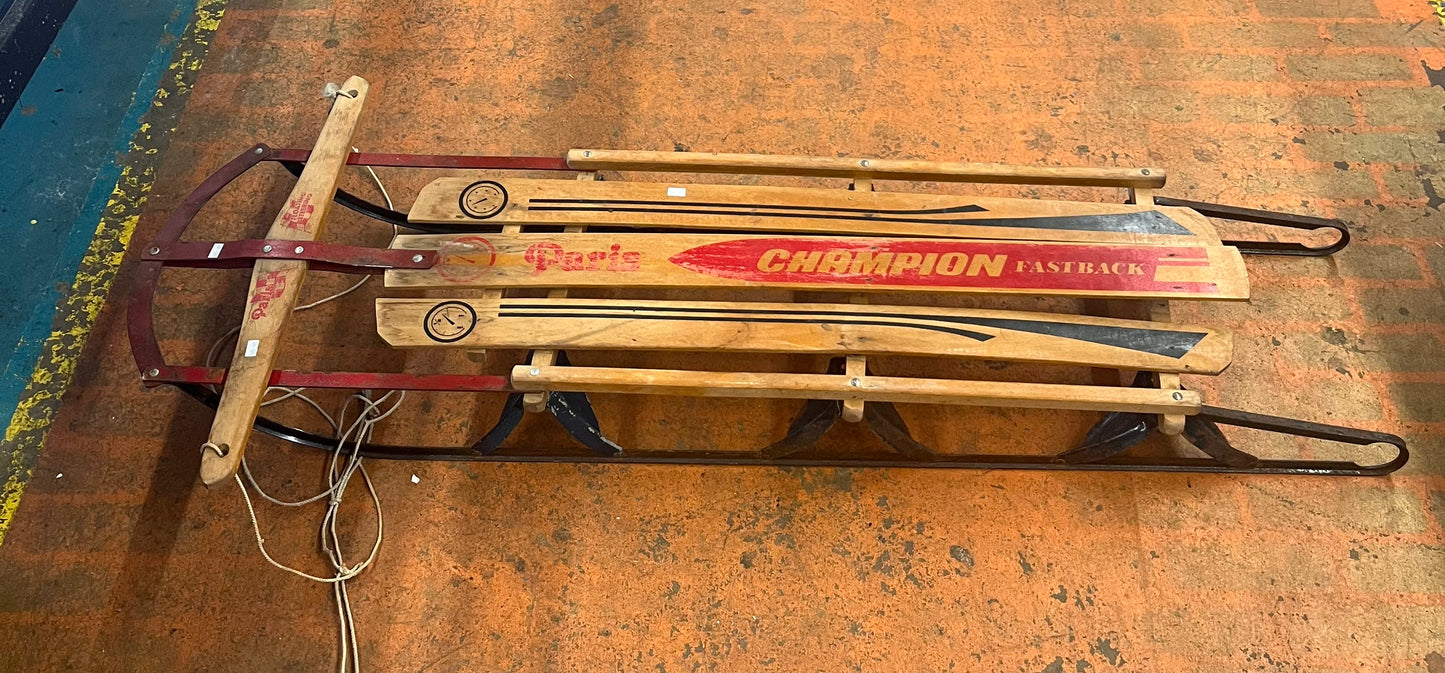 Paris Champion Fast Back Snow Sled