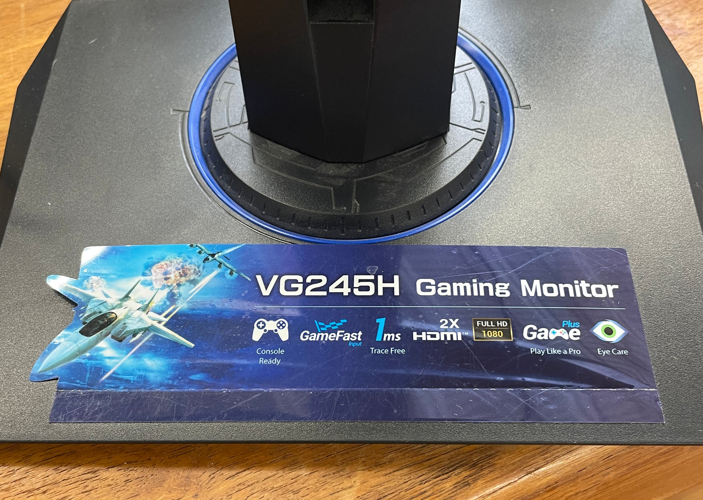 ASUS 24" VG245H FHD TN 75Hz Gaming Monitor 1ms 1080p with Stand & Power Cord