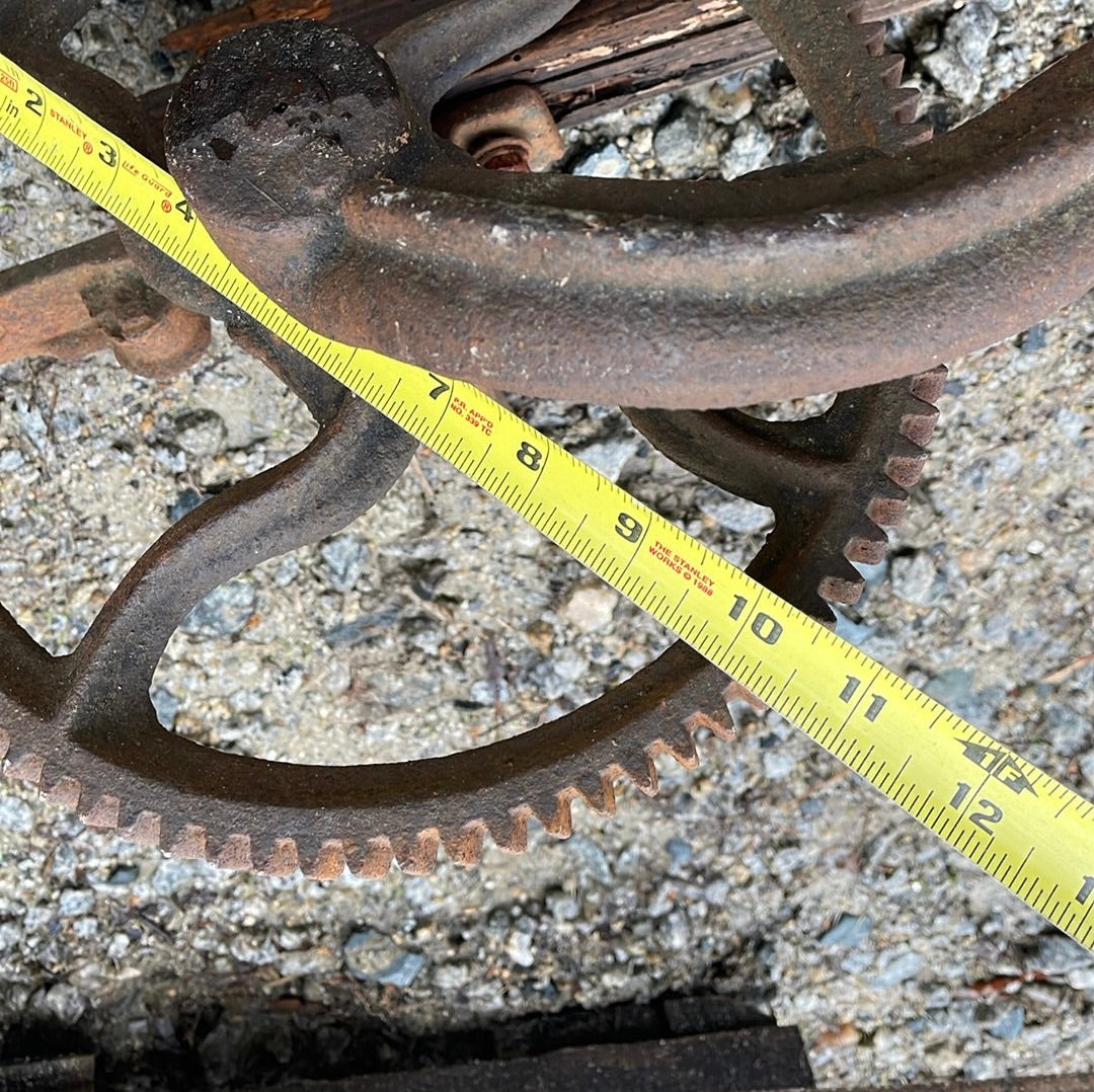 Gear, RR, Cast Iron, Steampunk, Decor, Farm
