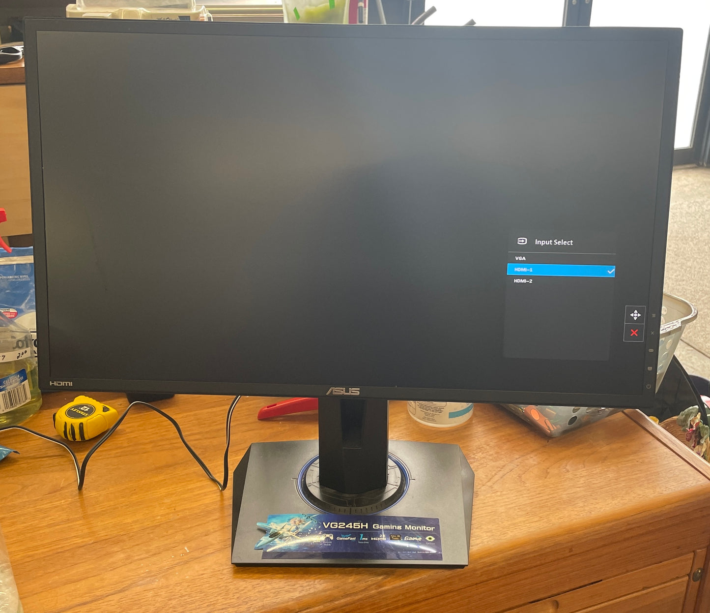 ASUS 24" VG245H FHD TN 75Hz Gaming Monitor 1ms 1080p with Stand & Power Cord