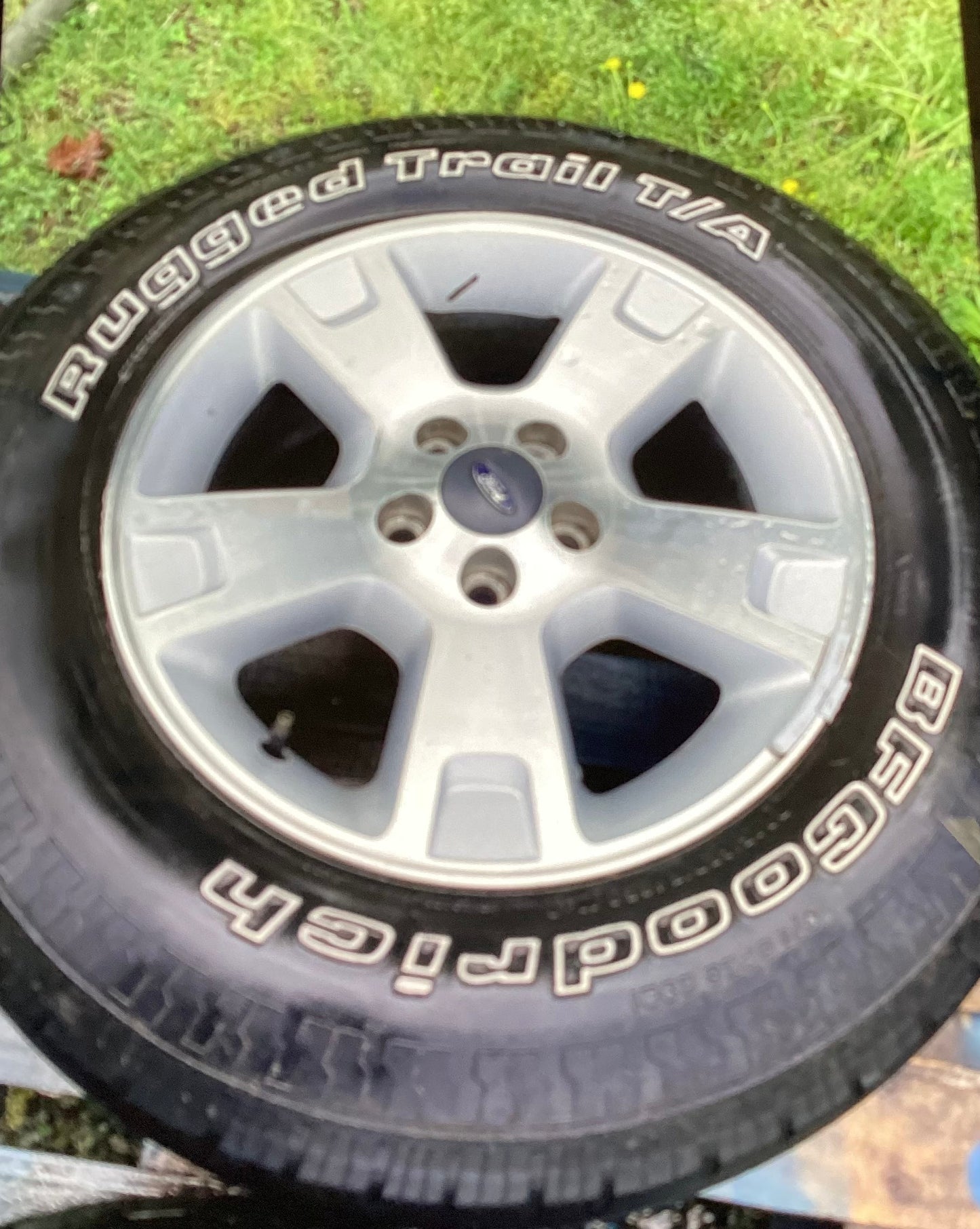 Tires & Wheels, RR, p245/65R17, set of 4 with Aluminum Rims Ford Goodrich Rugged Trail T/A