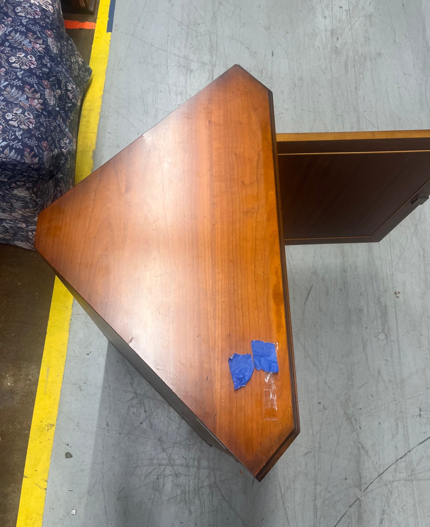 Priba Furniture Co.Corner Cabinet with Key Made in England