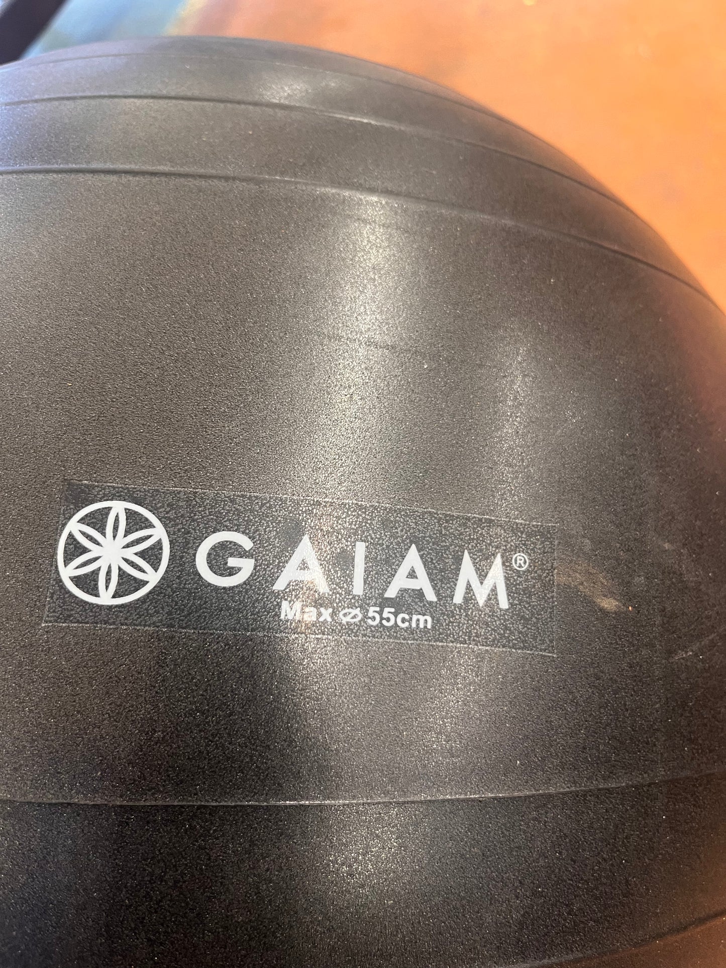 Gaiam Exercise Ball Chair with Back Support, Rolling Office Stool Balance Ball Chair, Home Gym Yoga Stability Ball Seat for Abs, Birthing
