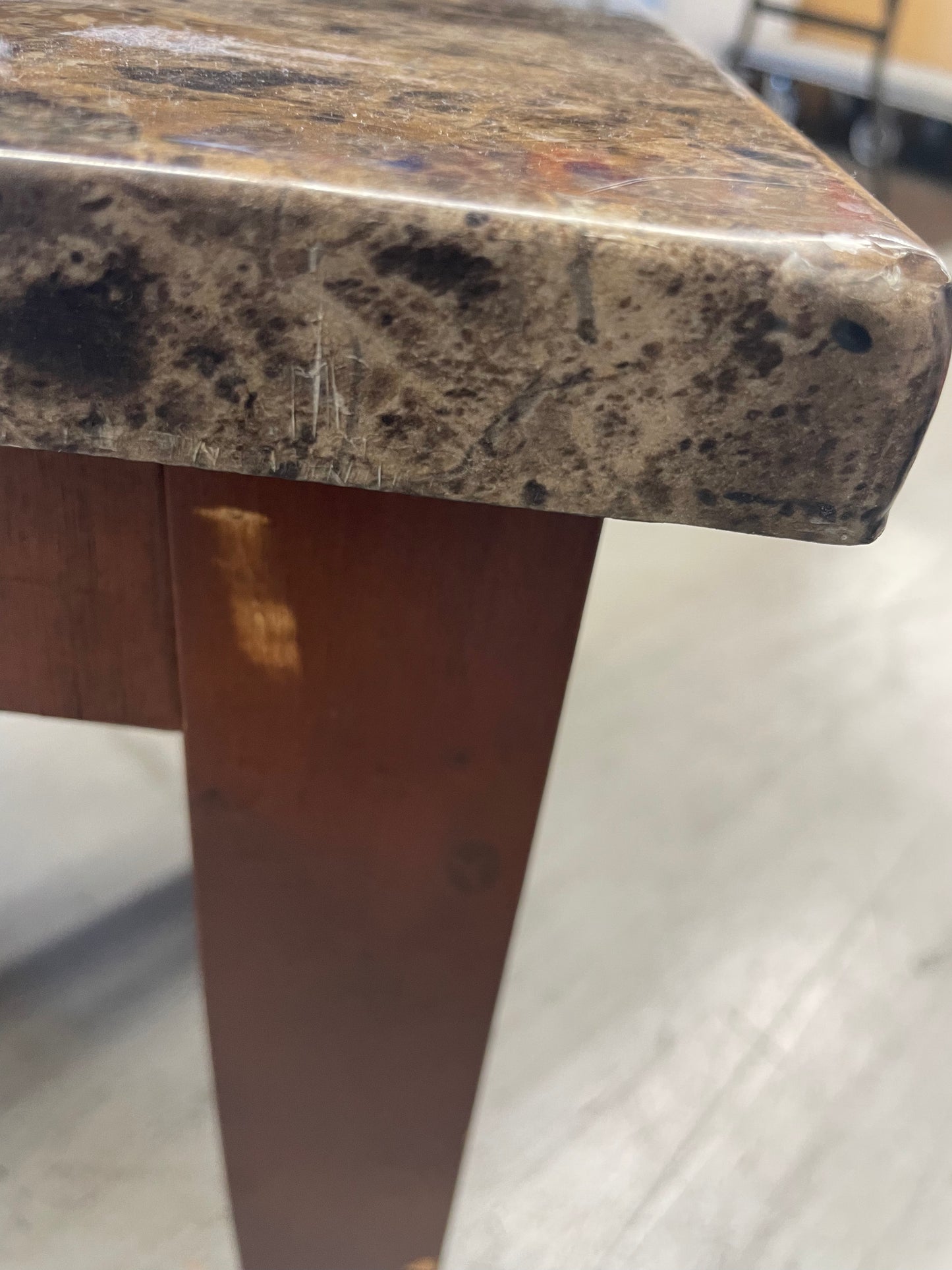 Set of Faux Marble End Tables