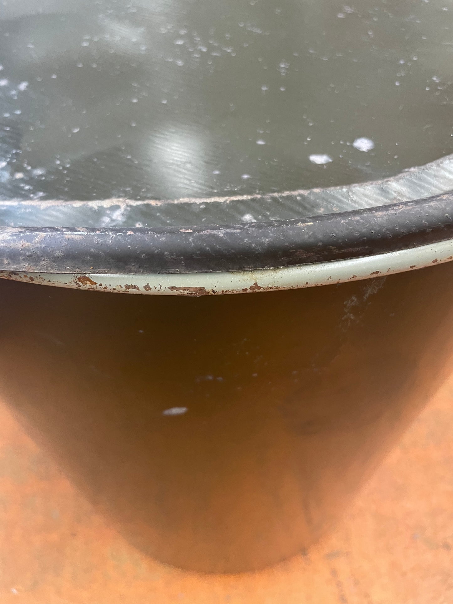 1963 CIVIL DEFENSE 17 1/2 GALLON MILITARY SURVIVAL BARREL VINTAGE (Drum Only) Nr 1