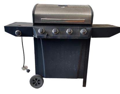 Thermos Black/Silver 4-Burner Liquid Propane Gas Grill with 1 Side Burner 461442114