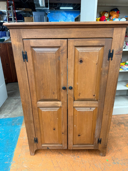 Skinny TV Kitchen Country Style Wood Cabinet