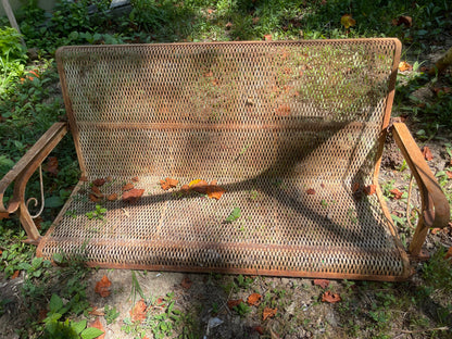 Antique Wrought Iron Porch Swing