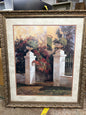 Framed “Jardi Colonial” by Poch Romeu Print 34” x 39” Picture