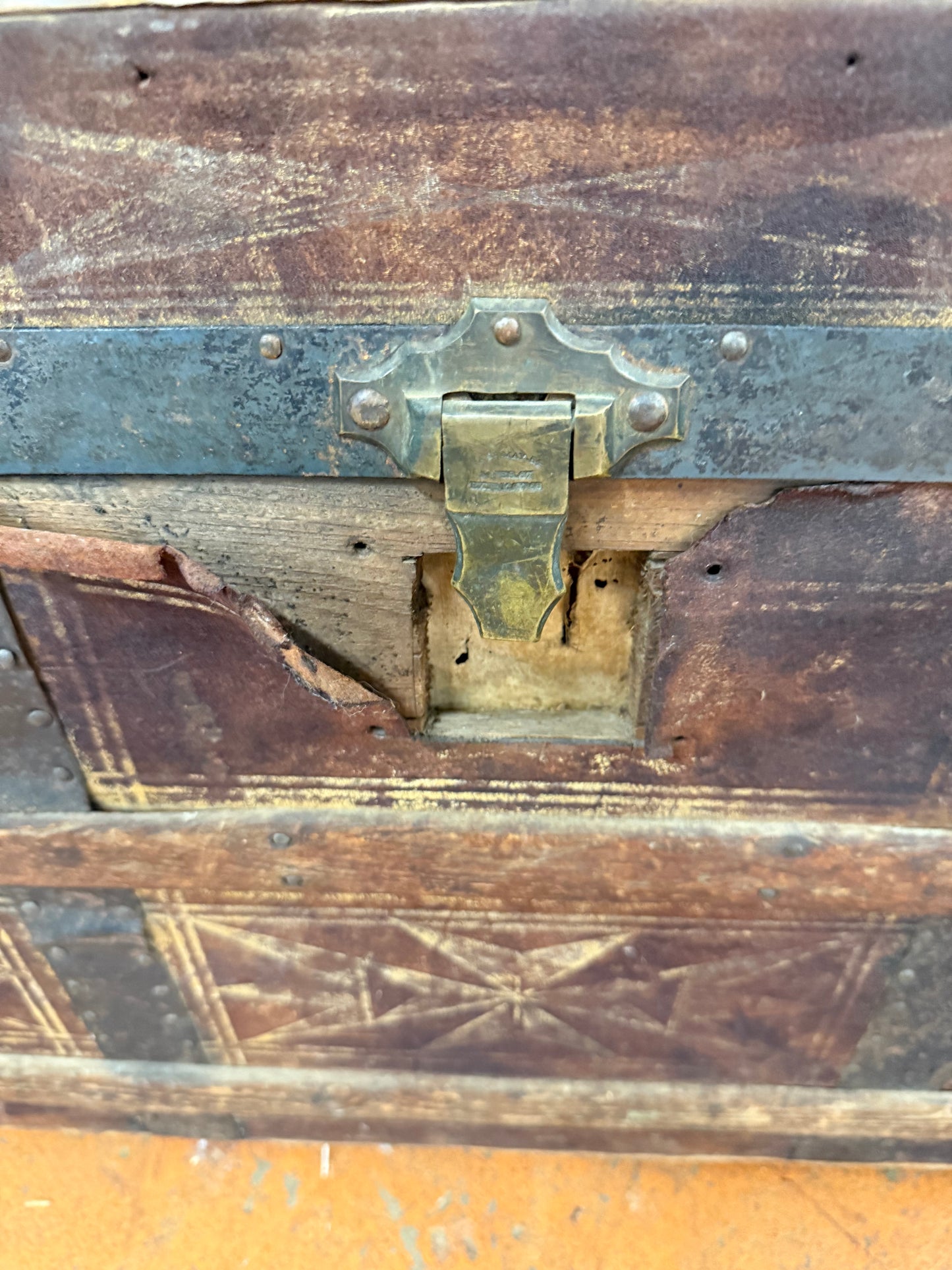 Vintage Treasure Chest Trunk 1800’s