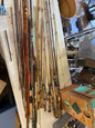 Vintage Lot of Fishing Poles & Reels Bamboo etc
