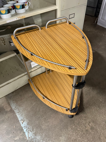 Rolling Side Table that Transforms to Long Table