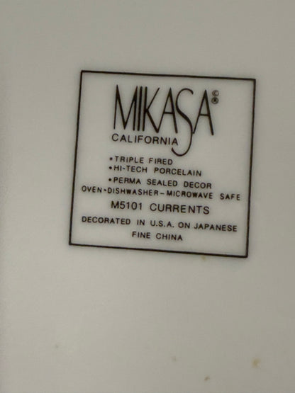 Mikasa California M5101 Currents China Plate 37 Piece Set with cups