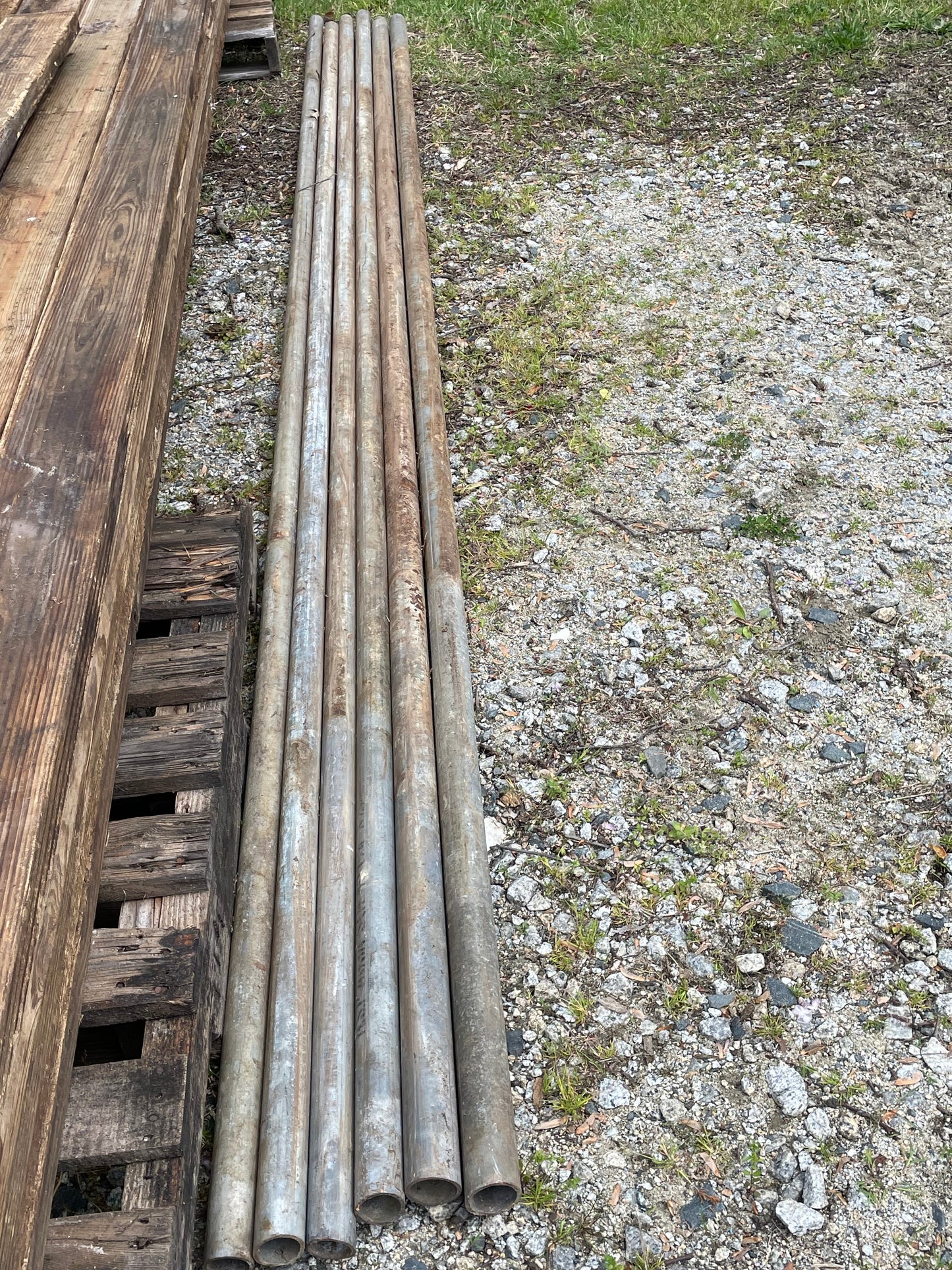 Pipe, RR, Galvanized, 1 1/4” and 1 1/2”