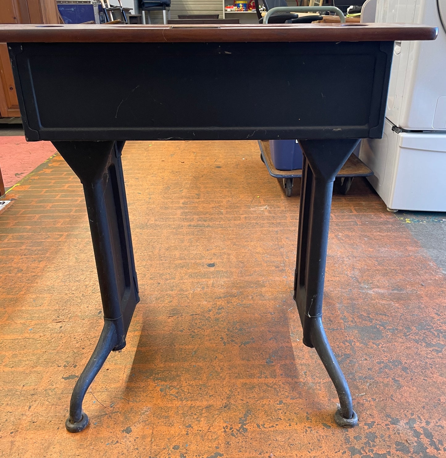 Old Vintage Antique School Desk