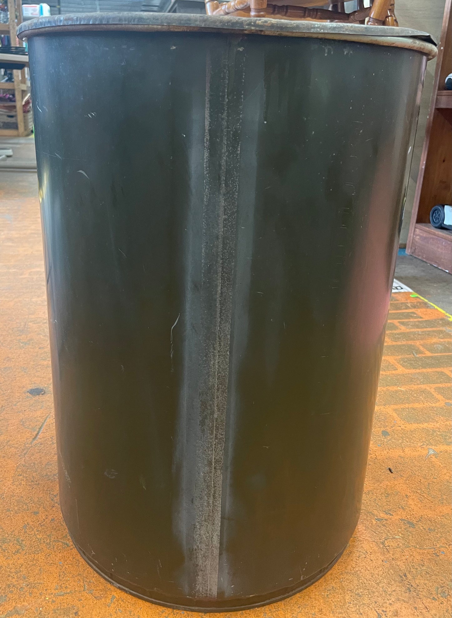 1963 CIVIL DEFENSE 17 1/2 GALLON MILITARY SURVIVAL BARREL VINTAGE (Drum Only) Nr 1