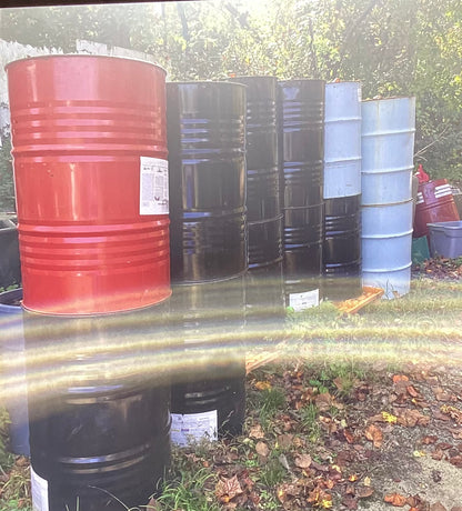 Barrels, RR, 55-Gallon Drums