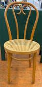 Vintage Thonet Bentwood + Cane Sweetheart Bistro Chair Made In Romania, Circa 1960s #10