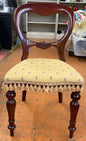 Victorian Style Balloon Back Mahogany Children's / Doll Parlor Chair