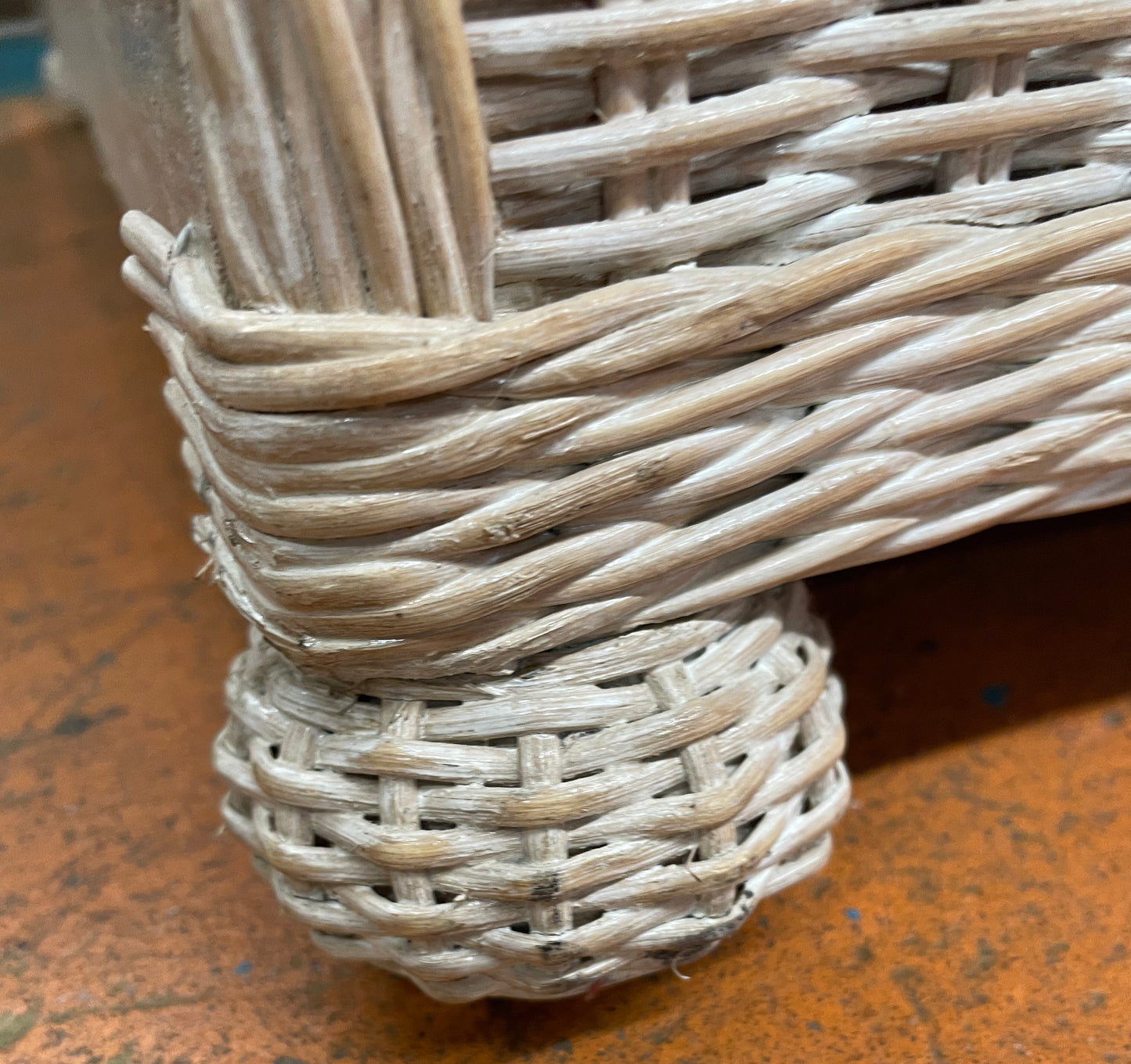 One Door Wicker Chifforobe with Five (5) Drawers