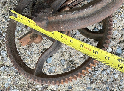 Gear, RR, Cast Iron, Steampunk, Decor, Farm
