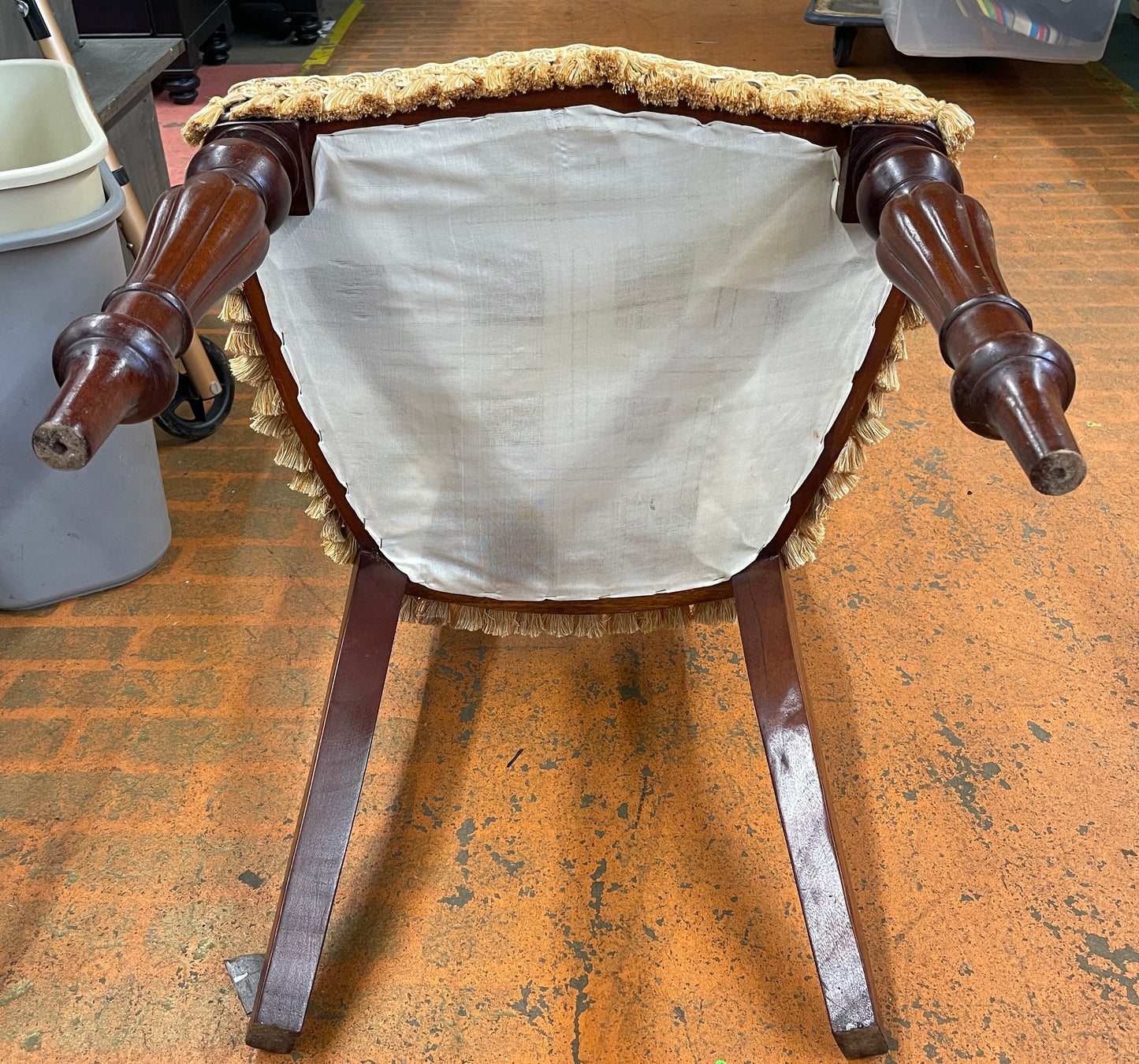 Victorian Style Balloon Back Mahogany Children's / Doll Parlor Chair