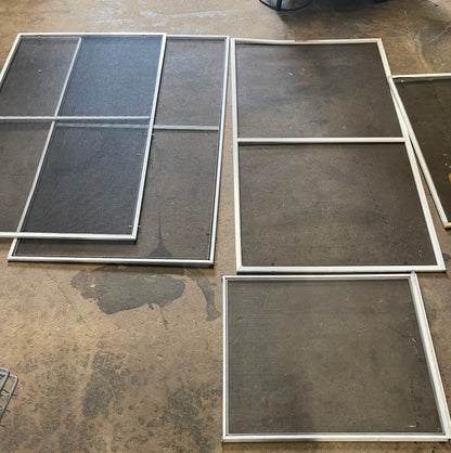 Lot of Window Home Aluminum Screens all sizes