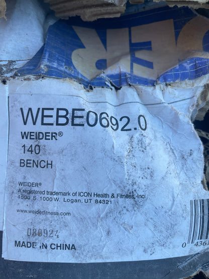 Weider 140 Five Station Workout Bench Weight Bench Combo