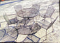 Outdoor Table & Six Chairs, Plantation Patterns, RR