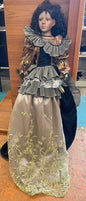 VERY RARE 4 FOOT VINTAGE ASHLEY BELLE PORCELIAN DOLL, SOUTHERN BELLE STYLE V-47