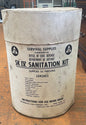 SK IV Cold War Sanitation Kit Drum- Office of Civil Defense Ca. 1962 (Drum Only) Nr 2