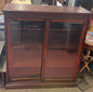 3 Tier Wooden Glass Sliding Door Display Cabinet