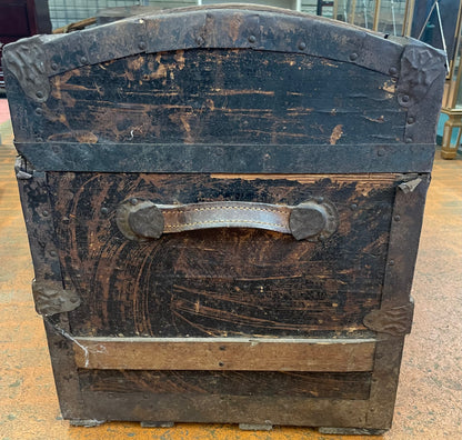 Antique 1800's Dome Top Steamer Trunk