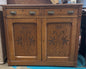 French Art Deco Two Drawer Marble Top Dresser