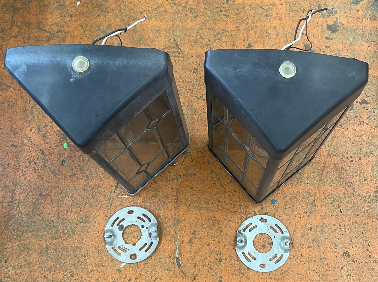 Pair of Cooper Lighting Outdoor Wall Lamps ASLW