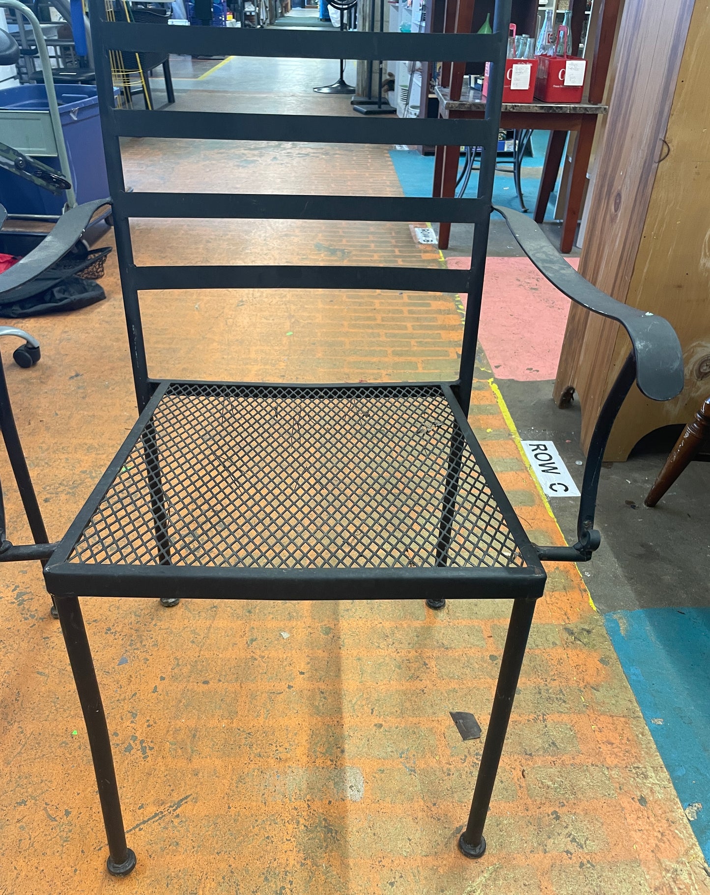 Set of Stackable Wrought Iron Chairs