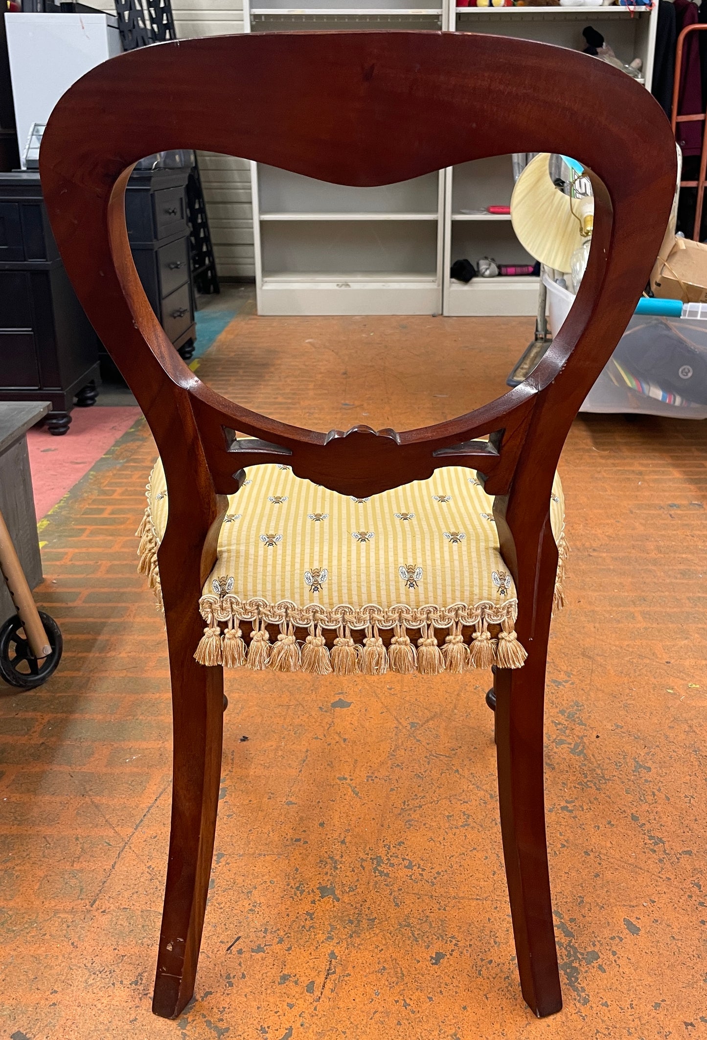 Victorian Style Balloon Back Mahogany Children's / Doll Parlor Chair