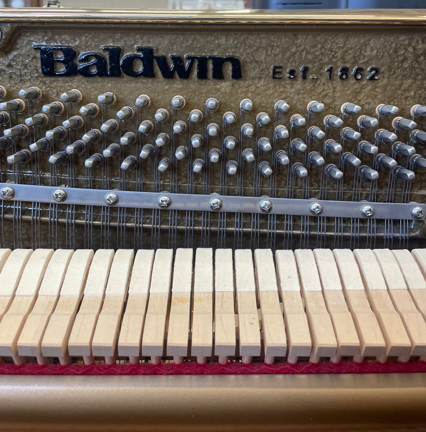 Baldwin 2095 Acrosonic Concert console in Traditional Oak With Bench